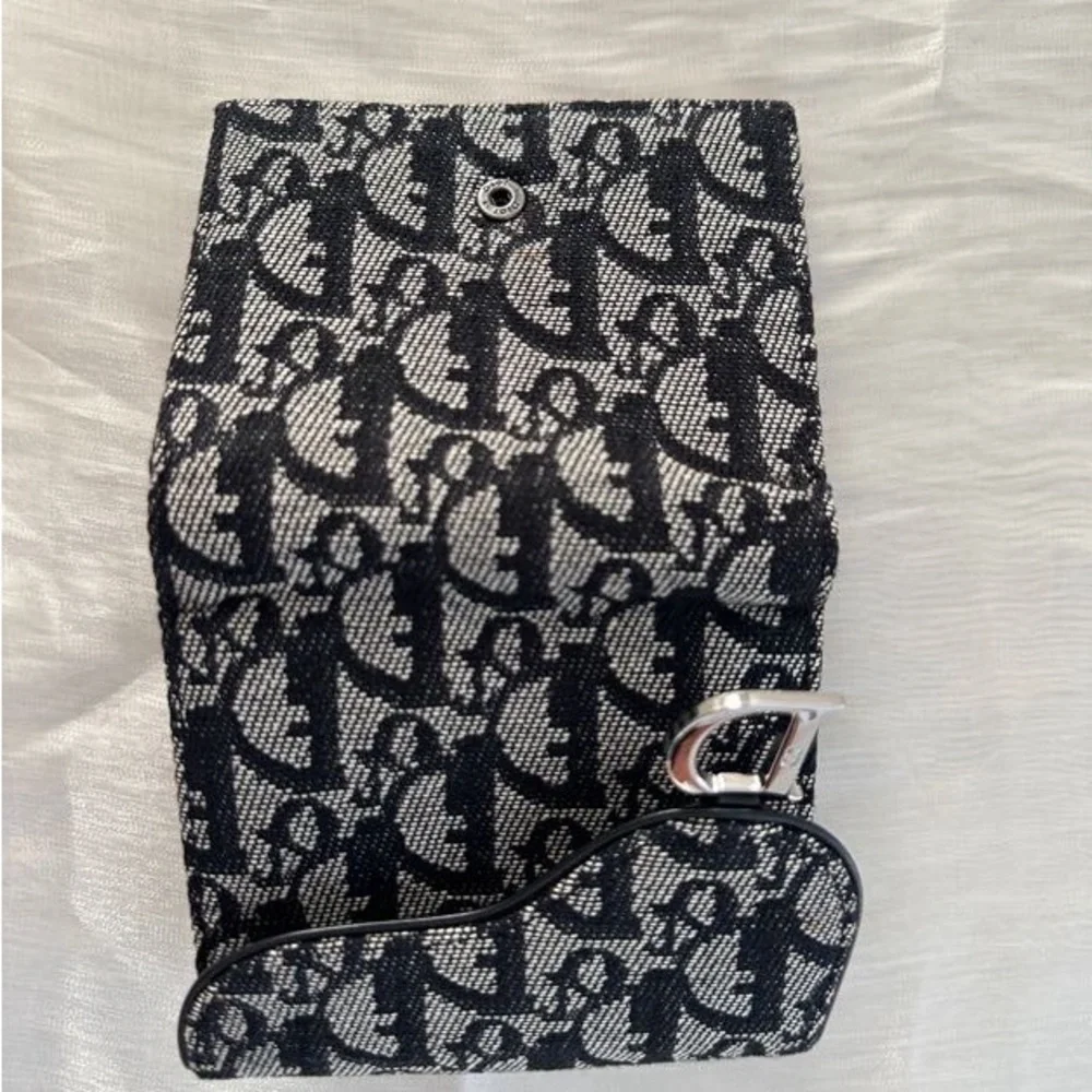 Dior Black and White Monogram Wallet